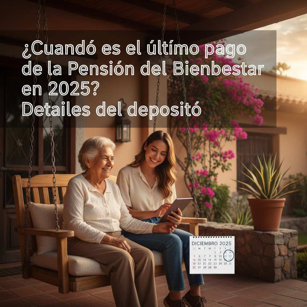 ¿Cuándo es el último pago de la Pensión del Bienestar en 2025? Detalles del depósito