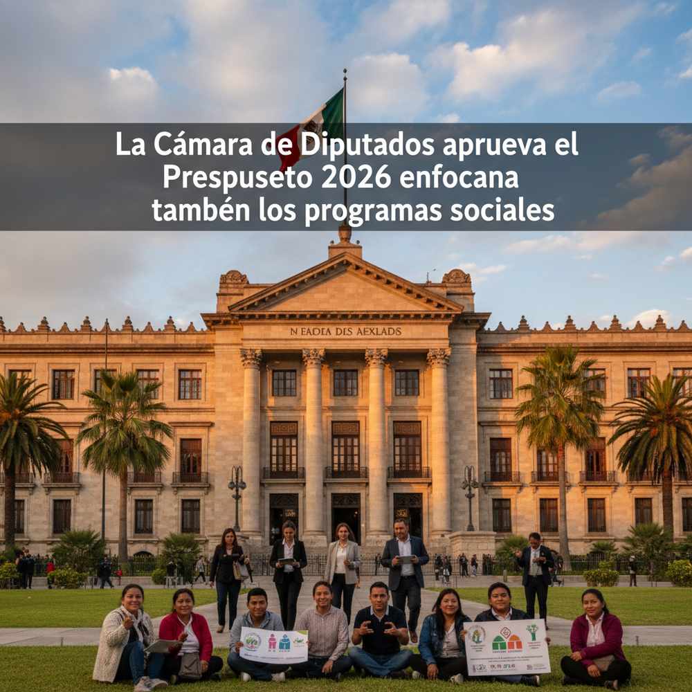 La Cámara de Diputados aprueba el Presupuesto 2026 enfocando también los programas sociales